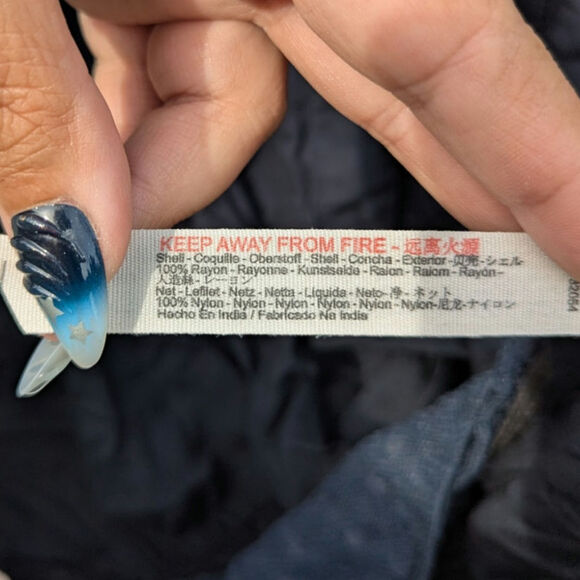 Free People M Navy flutter sleeve fairy Preppy boho body suit Costal whimsy - Picture 5 of 6